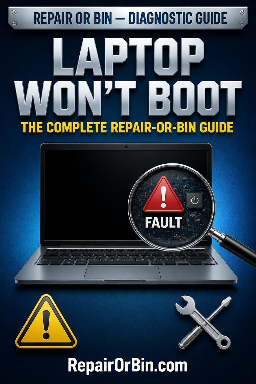 laptop won't boot